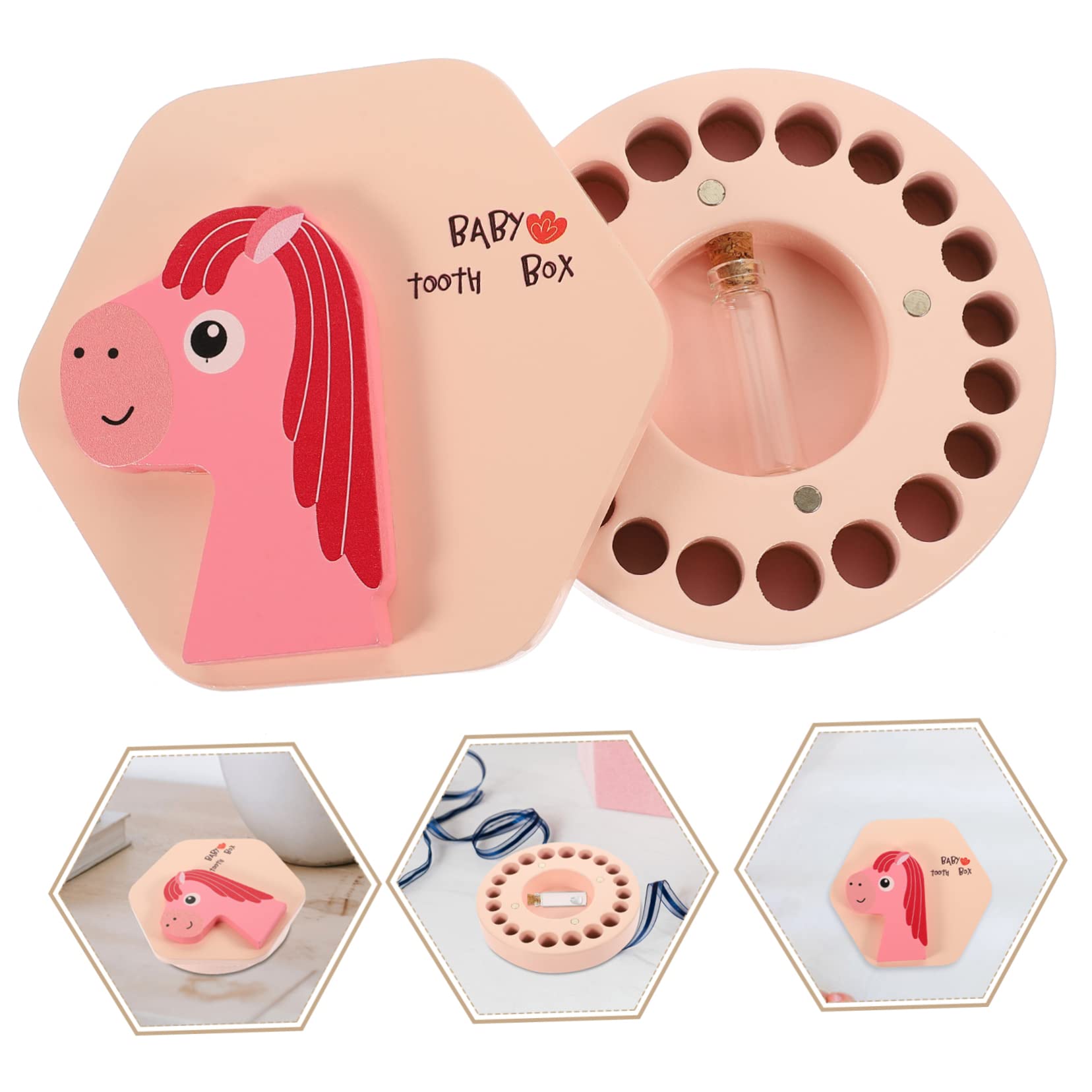 Catiebye Baby Tooth Keepsake Box for Boys & Girls - First Tooth Holder & Memory Storage - Perfect for Baby's First Tooth, Milestone Keepsake & Nursery Decor