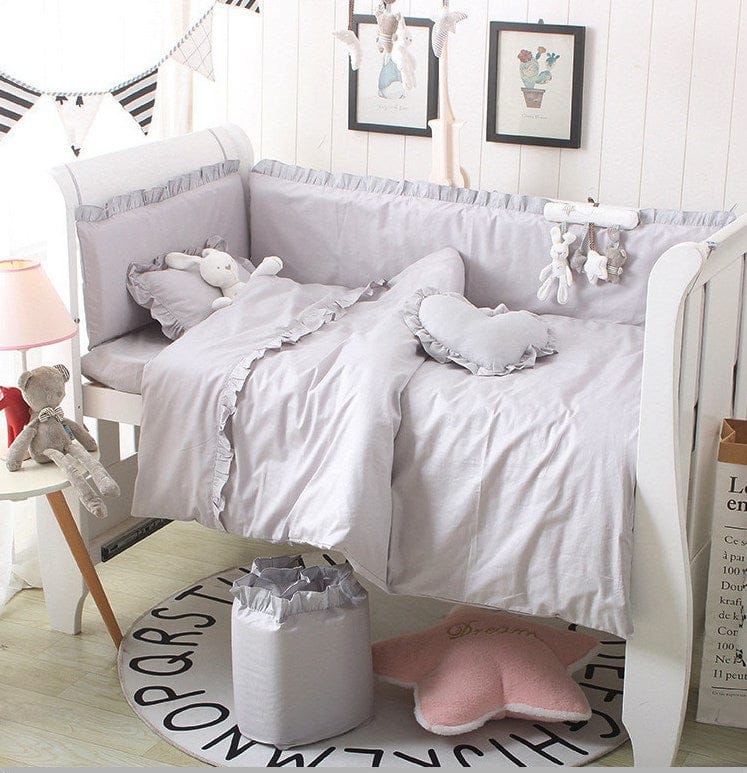 Soft & Breathable Baby Cot Bedding Set - Premium Crib Sheets & Blankets for Newborns & Toddlers | Nursery Essentials for Safe & Comfortable Sleep | Perfect for Daycare, Travel & Home Use