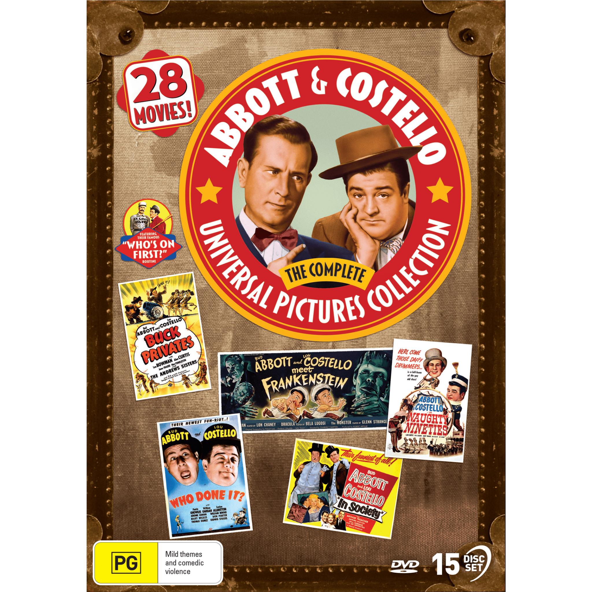 Abbott and Costello: The Complete Universal Pictures Collection DVD Set – Classic Comedy Movies for Movie Nights & Gift Ideas