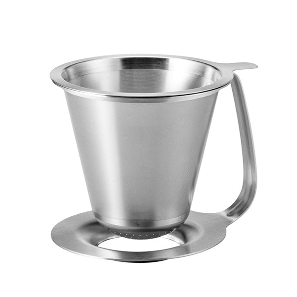 Hario Kasuya Double Stainless Steel Coffee Dripper - Pour Over Coffee Maker for Home & Office Brewing | Perfect for Specialty Coffee Lovers & Baristas