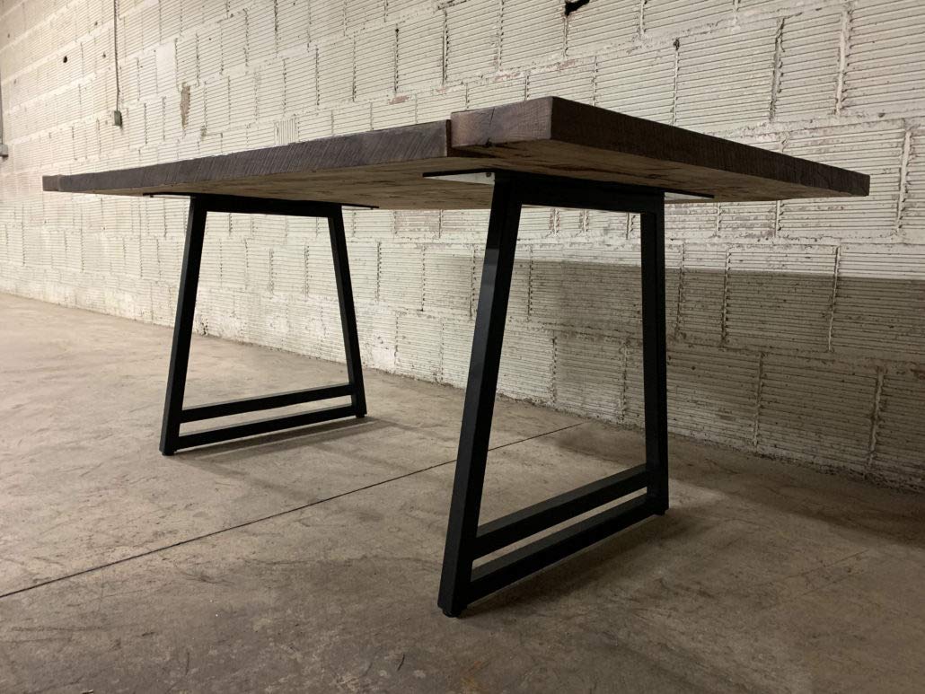 Premium Thurman 2.0 Steel Table Legs - Handcrafted in USA - Heavy Duty Support for Dining Tables, Workbenches & Industrial Furniture