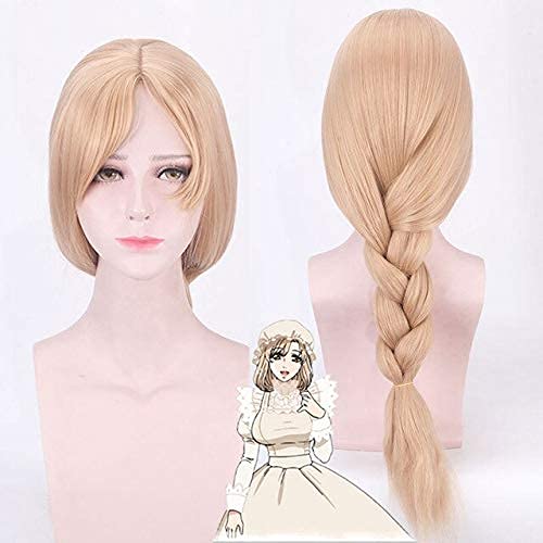 LCNING Anime Cells at Work Macrophage Cosplay Wig for Women - Hataraku Saibou Halloween Party Costume Wig with Braiding & Wig Cap (One Size, No.081) | Perfect for Cosplay Events, Halloween Parties & Anime Conventions