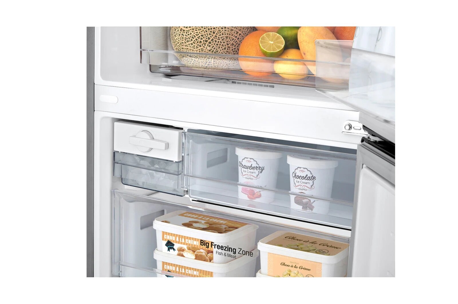 LG 455UPLE 420L Bottom Mount Refrigerator - Dark Graphite | Energy Efficient, Spacious Design for Modern Kitchens | Perfect for Home, Office & Restaurant Use