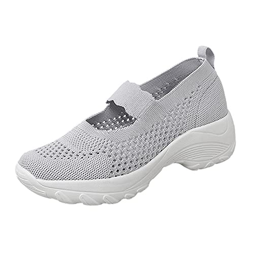 Breathable Mesh Women's Slip-On Wedge Sneakers - Summer Fashion Hiking & Outdoor Sports Shoes for Women | Perfect for Walking, Travel & Casual Wear