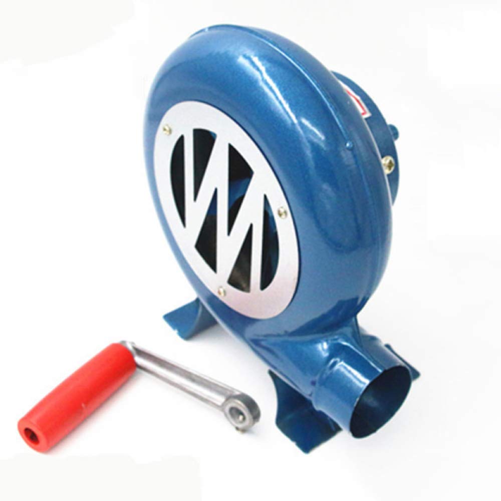 350W Manual Hand Crank Forge Blower Fan for BBQ, Grill, Outdoor Camping & Picnic Cooking - Durable Top Forge Blower for Blacksmithing & Backyard Barbecues