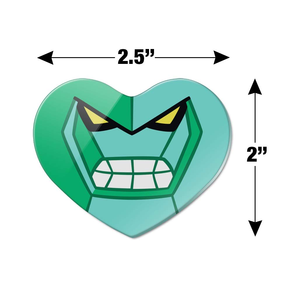 Ben 10 Diamondhead Heart-Shaped Acrylic Fridge Magnet - Fun Collectible for Kids' Rooms, Lockers & Refrigerators