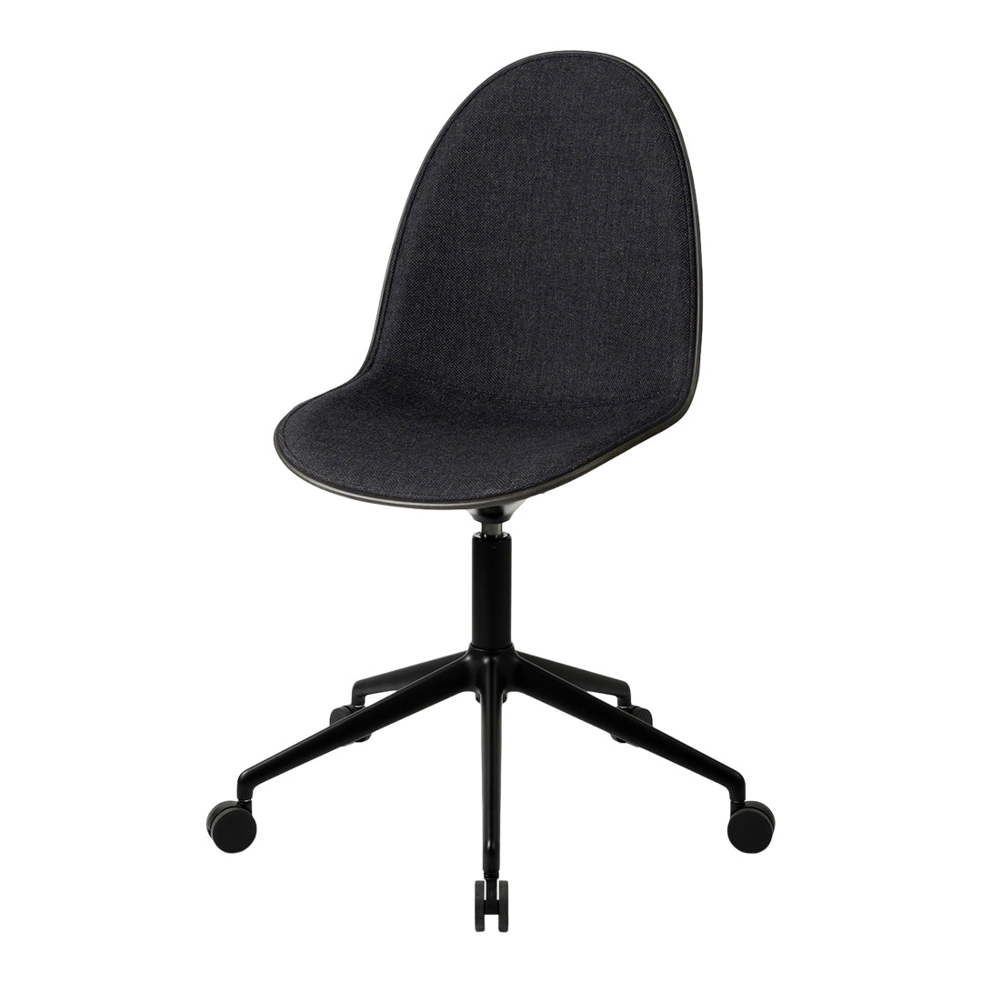Eternity Swivel Chair with Casters - Upholstered Office Chair for Home & Workspace - Comfortable 360 Degree Rotating Desk Chair with Wheels