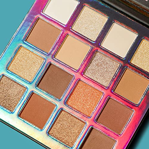 ONLYBETTER 16 Colors Highly Pigmented Eyeshadow Palette - Long Lasting, Blendable Makeup for Day & Night Looks - Perfect for Parties, Weddings & Everyday Wear
