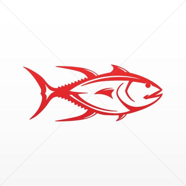 Premium Yellowfin Tuna Vinyl Decals - Waterproof Stickers for Bike, Motorcycle, Bicycle, Helmet (5