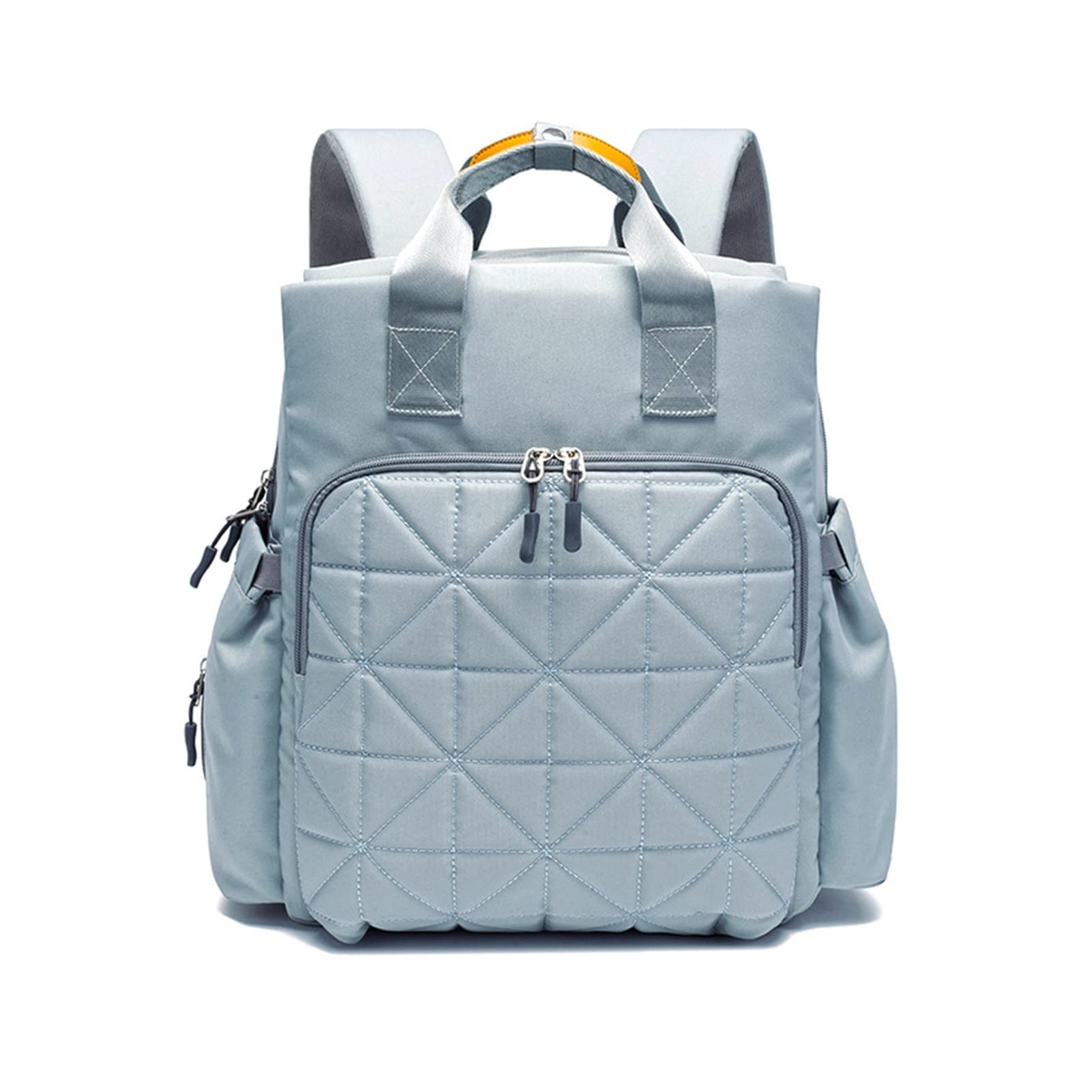 HUACHEN-LS Large Capacity Baby Diaper Backpack - Multi-Functional Maternity Diaper Bag for Travel, Stroller & Changing Station - Waterproof Baby Essentials Organizer (Gray) - Perfect for Daycare, Outings & Family Trips
