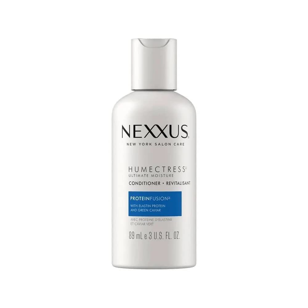 Nexxus Humectress Replenishing System Conditioner 3 oz - Travel Size Pack of 3 - Deep Hydrating Hair Treatment for Dry & Damaged Hair - Perfect for Vacation, Gym & On-the-Go Hair Care
