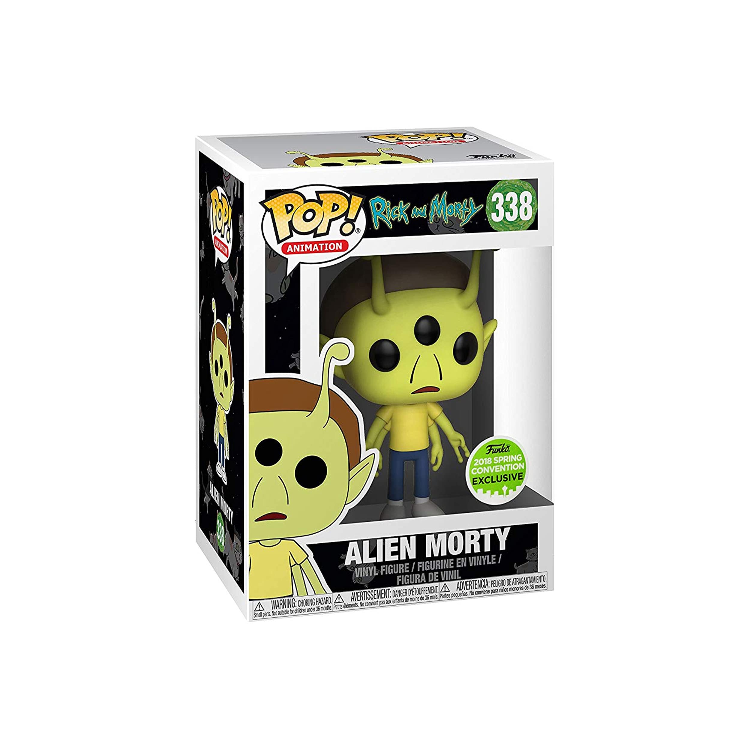 Rick and Morty Alien Morty Action Figure - 2018 Spring Convention Exclusive Collectible - Perfect for Fans, Display & Pop Culture Collections