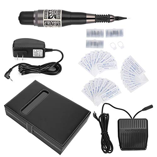 Professional Tattoo Machine Kit with Microblading Pen - Complete Tattoo Gun Set for Permanent Makeup & Body Art - Ideal for Tattoo Artists, Microblading Professionals & Beauty Salons (FDA Compliant) - Perfect for Eyebrow Microblading, Cosmetic Tattooing & Body Art Designs