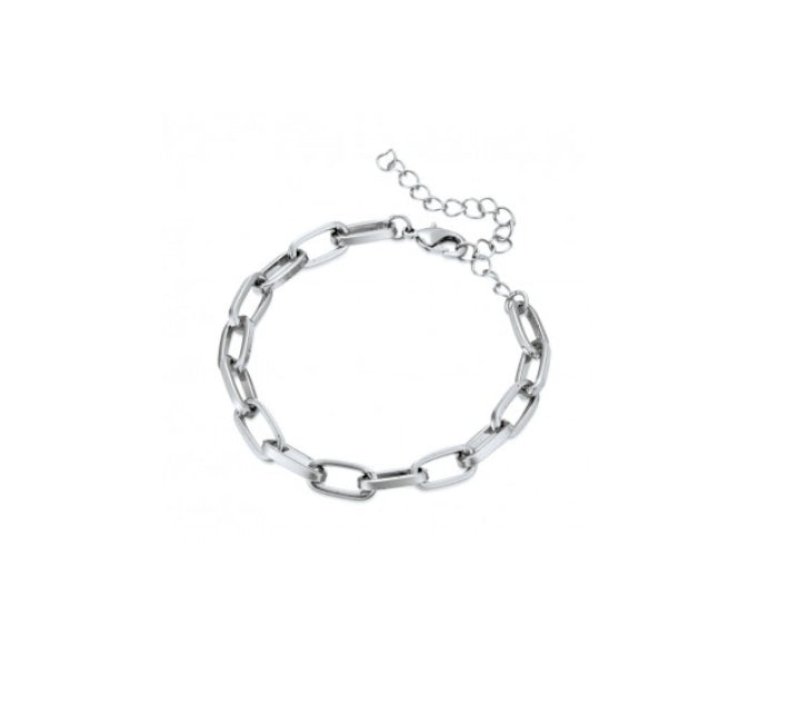 Briana Sterling Silver Link Bracelet for Women - Elegant & Durable Jewelry for Everyday Wear, Parties & Gifts