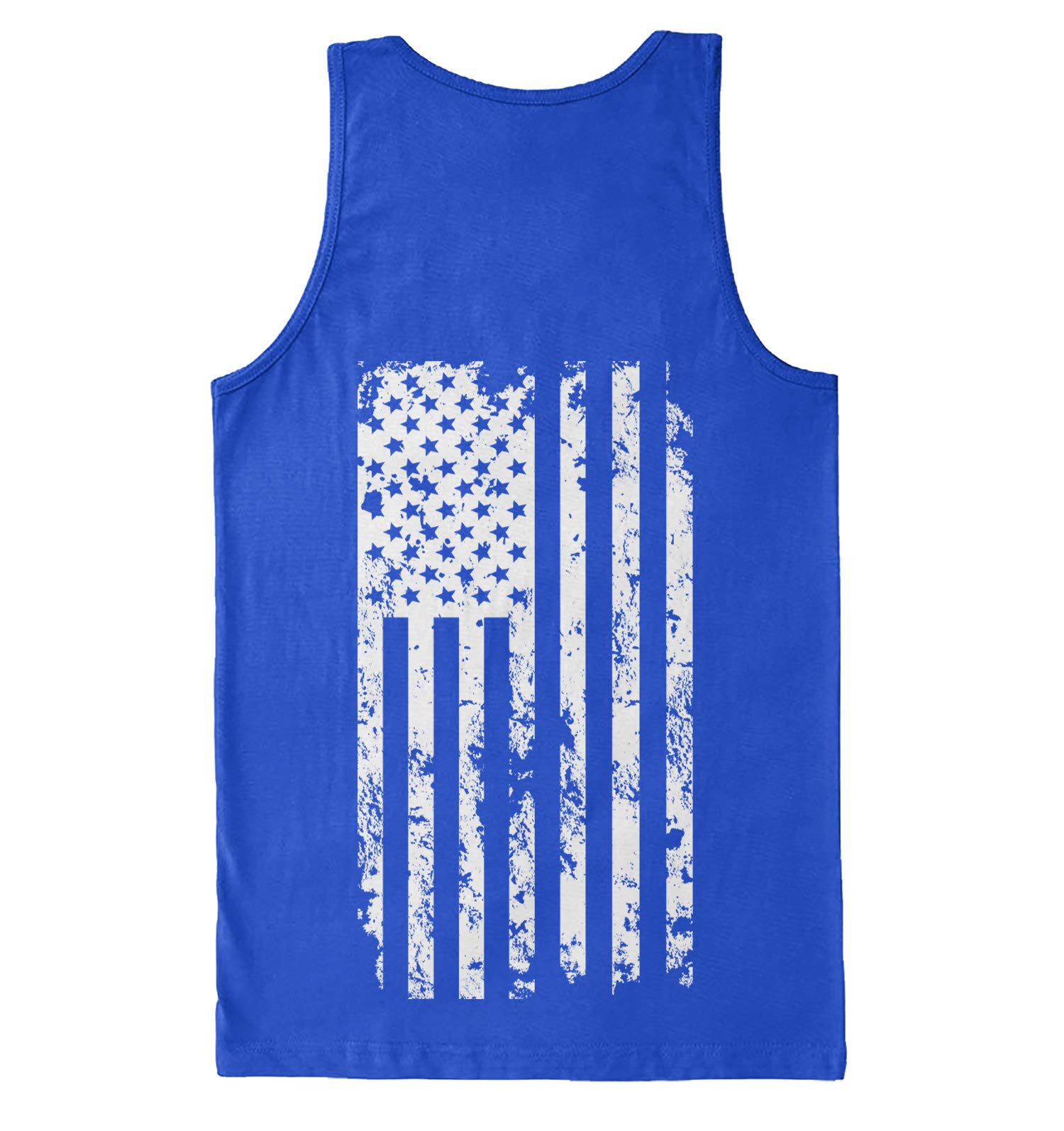 White American Flag USA Patriotic Men's Tank Top - Comfortable & Breathable for Summer, Gym, and Outdoor Activities