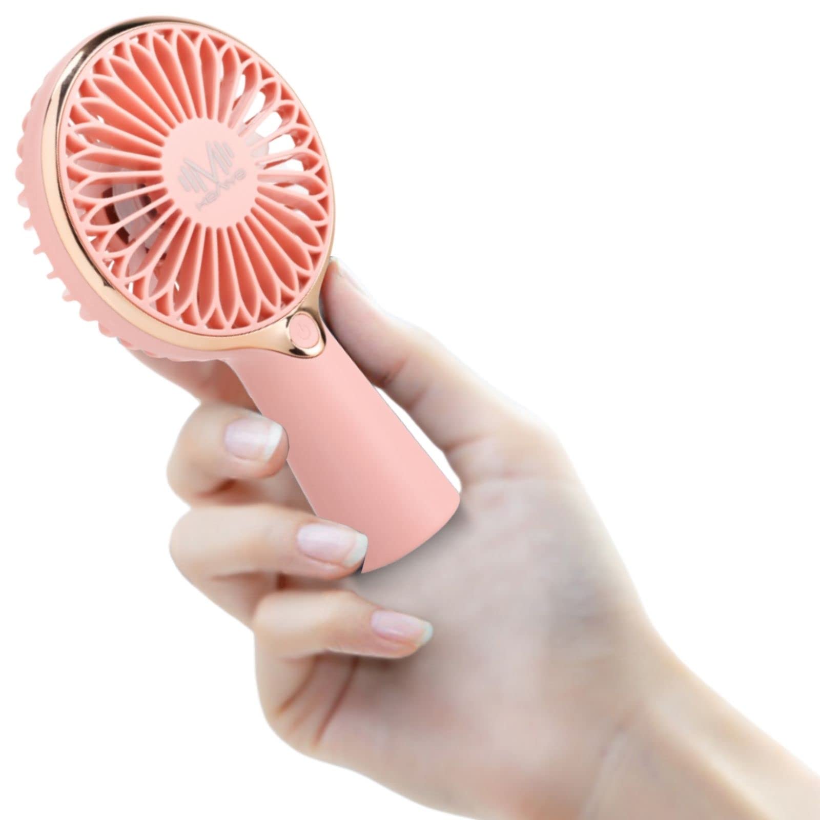 Portable USB Rechargeable Mini Handheld Fan - 3-6 Hours Battery Life, Personal Cooling Fan for Desk, Travel, Office & Outdoor Use | Perfect for Summer, Commuting, Camping and Home Comfort
