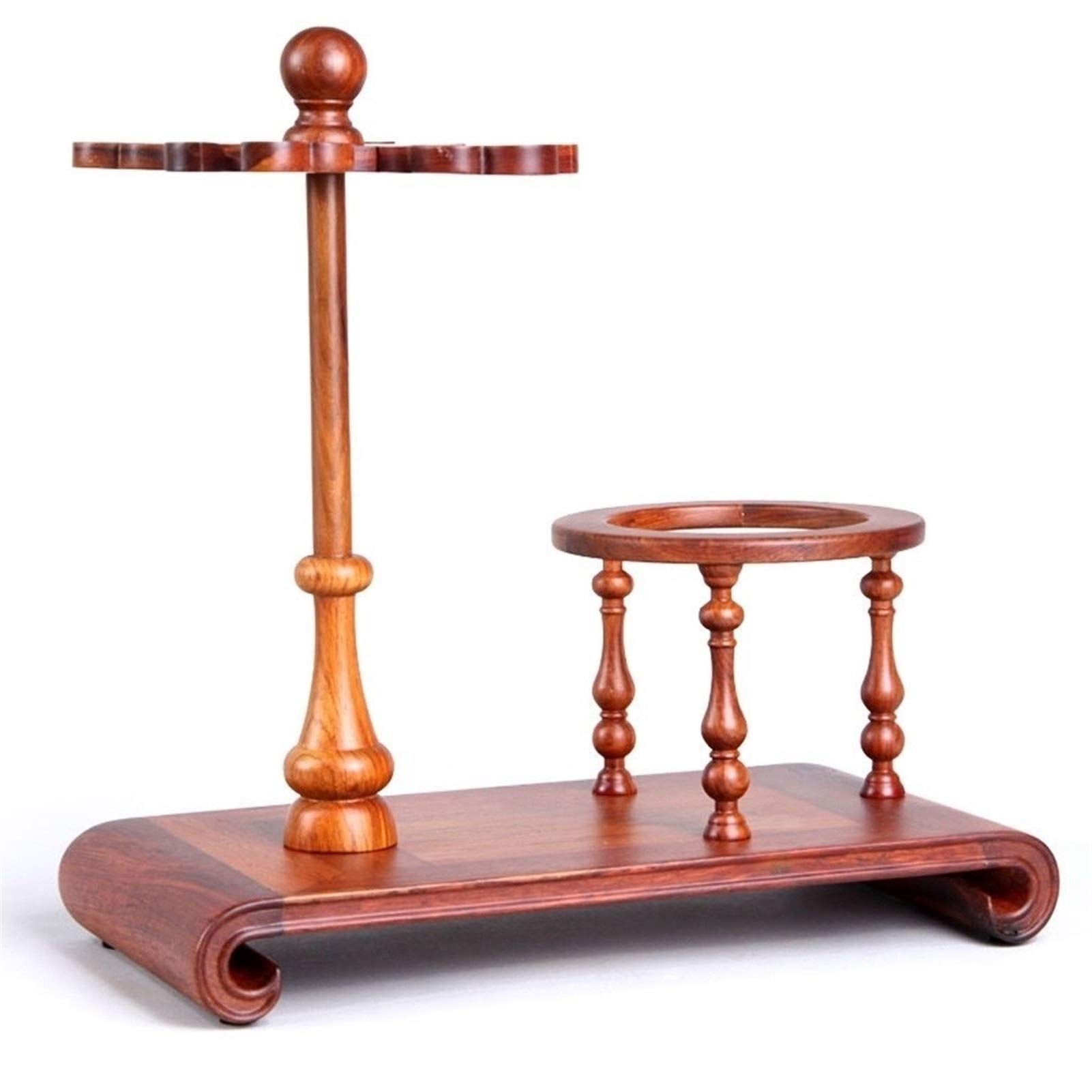 Premium Wooden Tabletop Wine Rack - Holds 4 Wine Glasses - Elegant Home Bar Decor & Kitchen Storage Solution for Dining Room, Wine Cellar, Cabinet or Pantry Organization