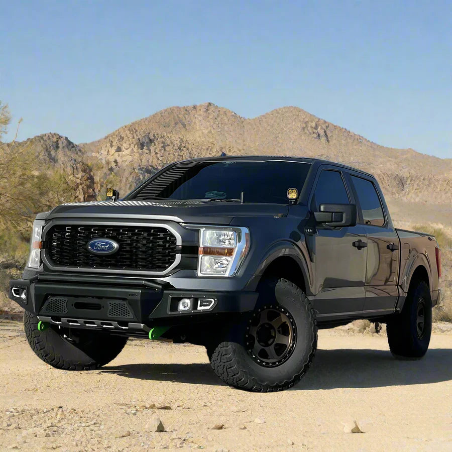 AFN 4x4 Front Bumper with LED Fog Lights for 2021-2023 Ford F-150 | Heavy Duty Off-Road Protection | Perfect for Trail Riding & Truck Customization