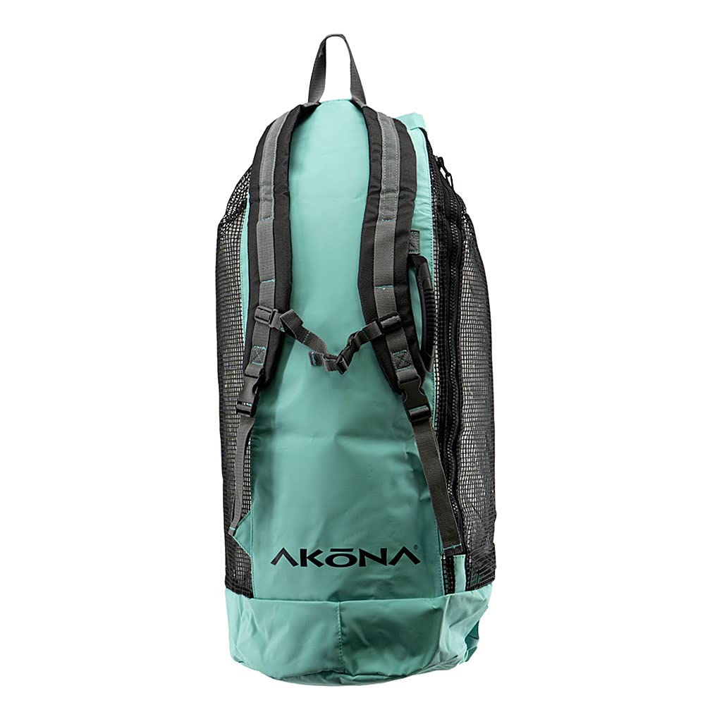 AKONA Huron DX Heavy Duty Mesh Backpack with Waterproof Dry Bag - Perfect for Hiking, Camping, Travel & Outdoor Adventures