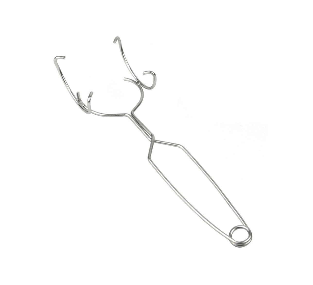 High-Quality Small Whip Ceramic Crucible Tongs for 250 Gram Crucible Dishes - Perfect for Precious Metal Casting, Refining & Melting - Ideal for Jewelry Making, Metalworking & Laboratory Use