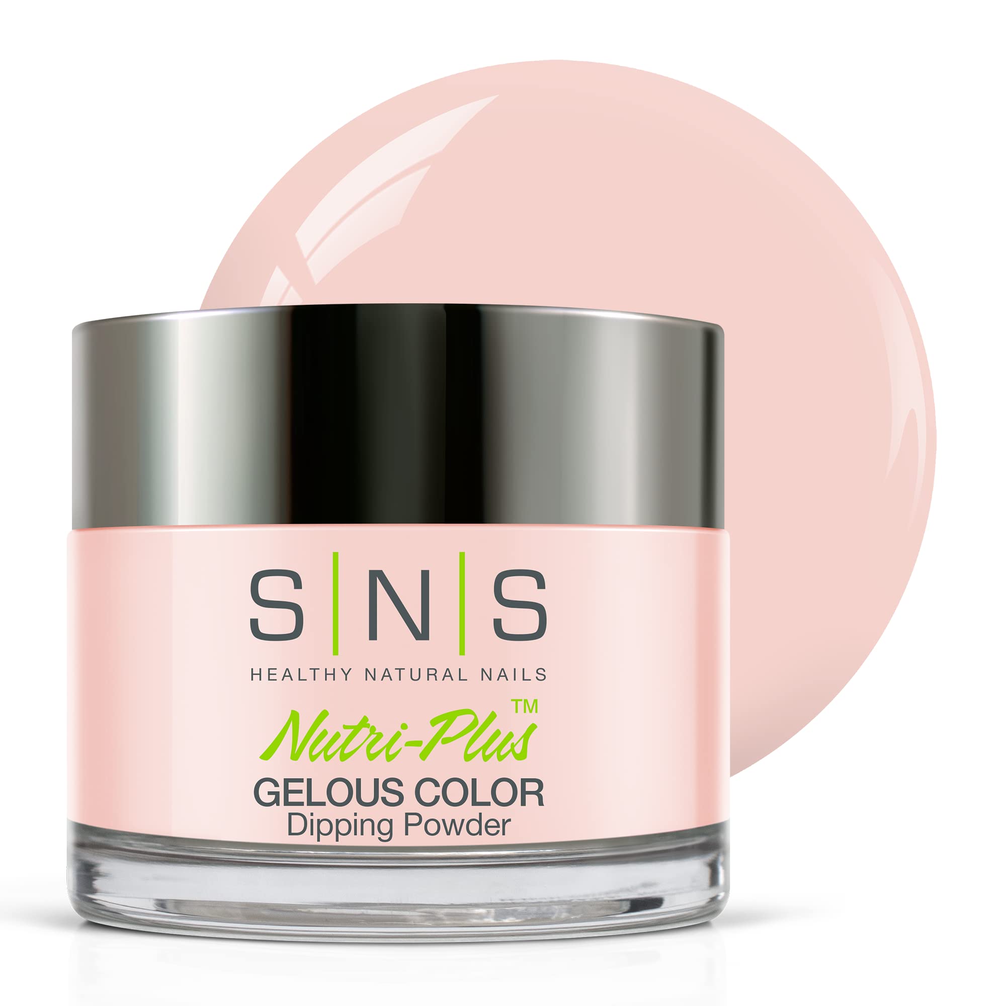 SNS Nail Dip Powder - Gelous Color Dipping Powder in Bridal Veil (Natural Nude Shades) - Long-Lasting 14-Day Nail Polish - Low Odor, No UV Lamp Required - 1 oz - Perfect for Weddings, Special Occasions & Everyday Wear