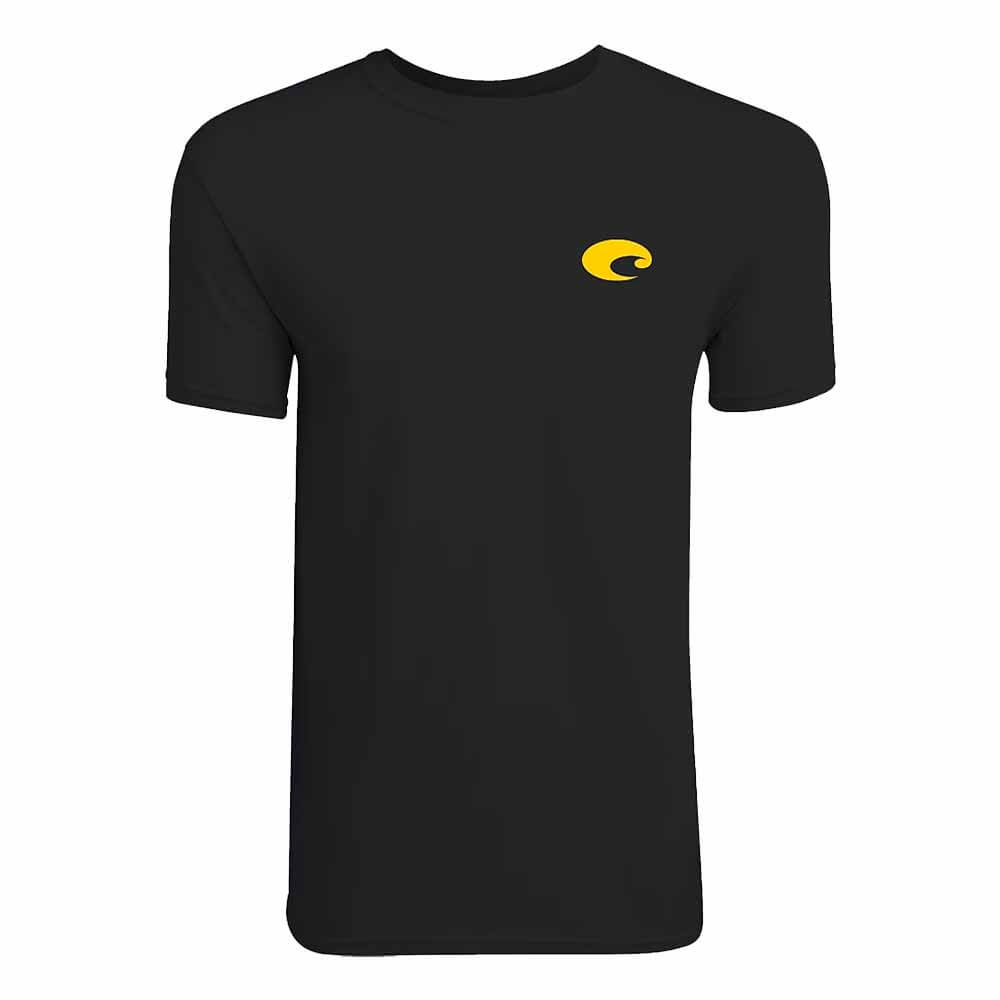 Costa Black Rad Marlin T-Shirt for Men - Comfortable Cotton Tee for Fishing, Boating & Outdoor Activities