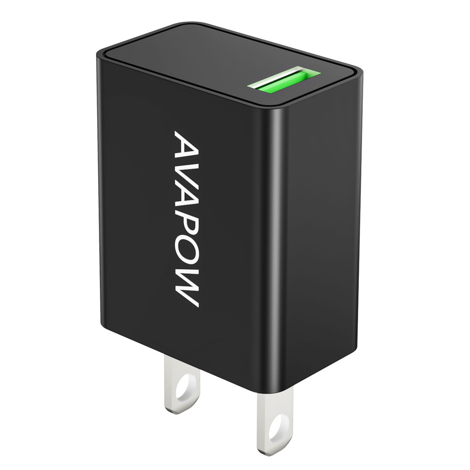 AVAPOW 18W USB C Wall Charger Fast Charging Block - 3A/5V USB-C Power Adapter for iPhone 15/14/13, Samsung Galaxy, iPad & More - Perfect for Home, Office & Travel (Black)