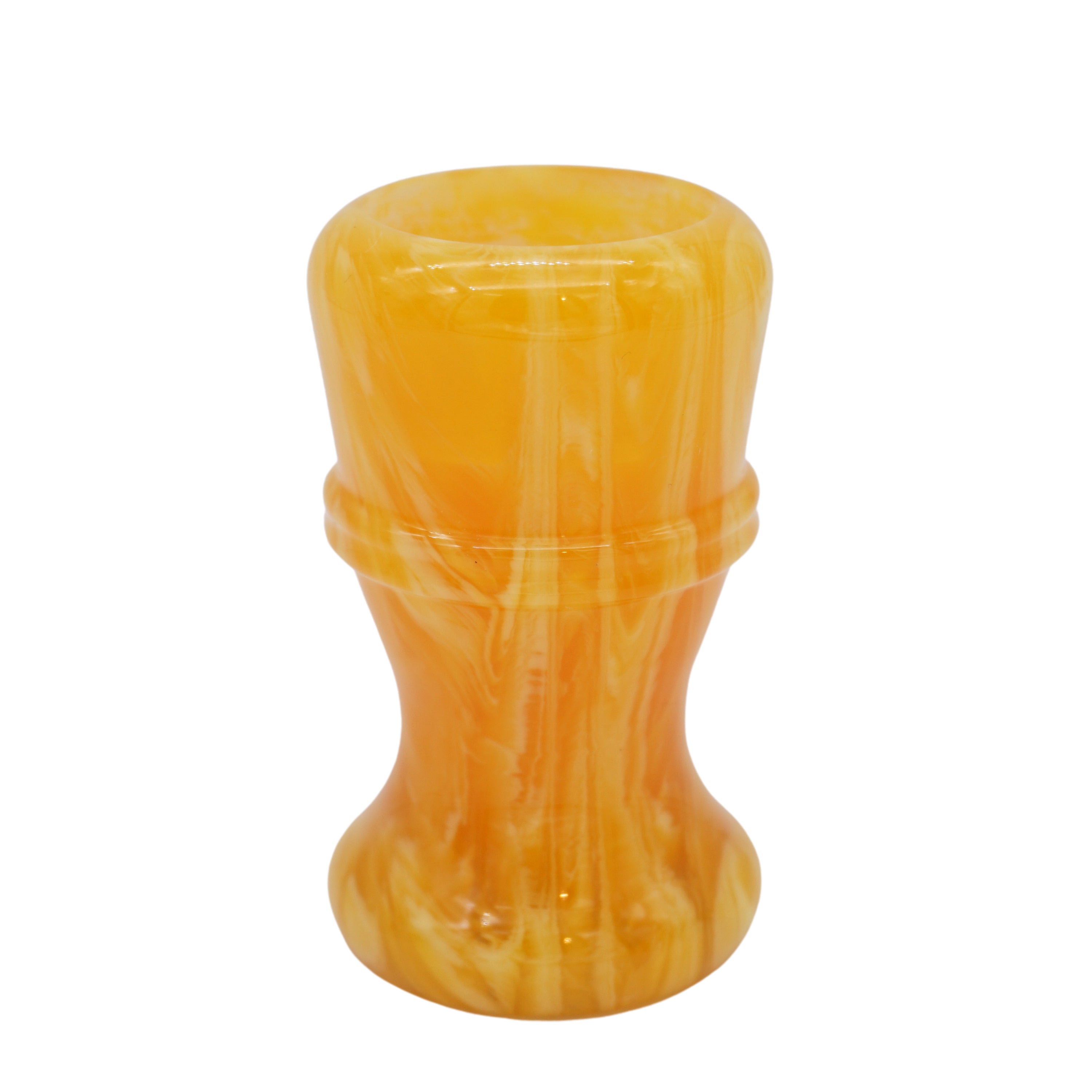 Premium Handcrafted Amber Shaving Brush Handle - Fits 24mm & 26mm Knots - Perfect for Wet Shaving & Luxury Grooming Gifts
