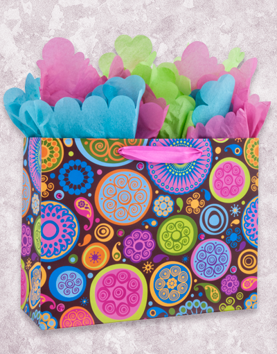 Caribbean Flair Gift Bags - Tropical Themed Party Favors & Beach Wedding Decorations - Perfect for Birthday Parties, Baby Showers & Summer Events