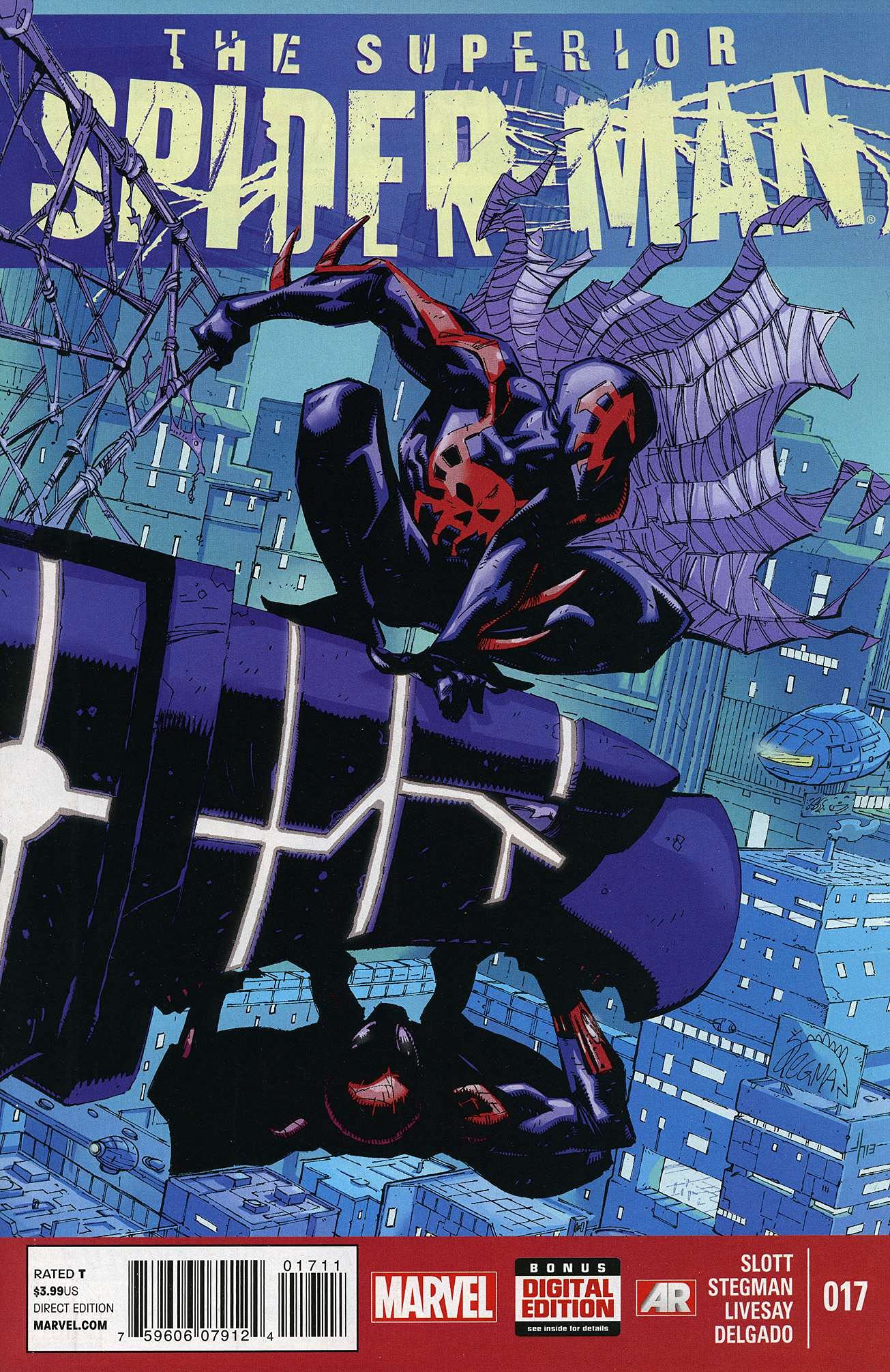 Superior Spider-Man #17 FN - Marvel Comic Book by Dan Slott | Spider-Man 2099 Collectible Edition | Perfect for Comic Collectors & Marvel Fans