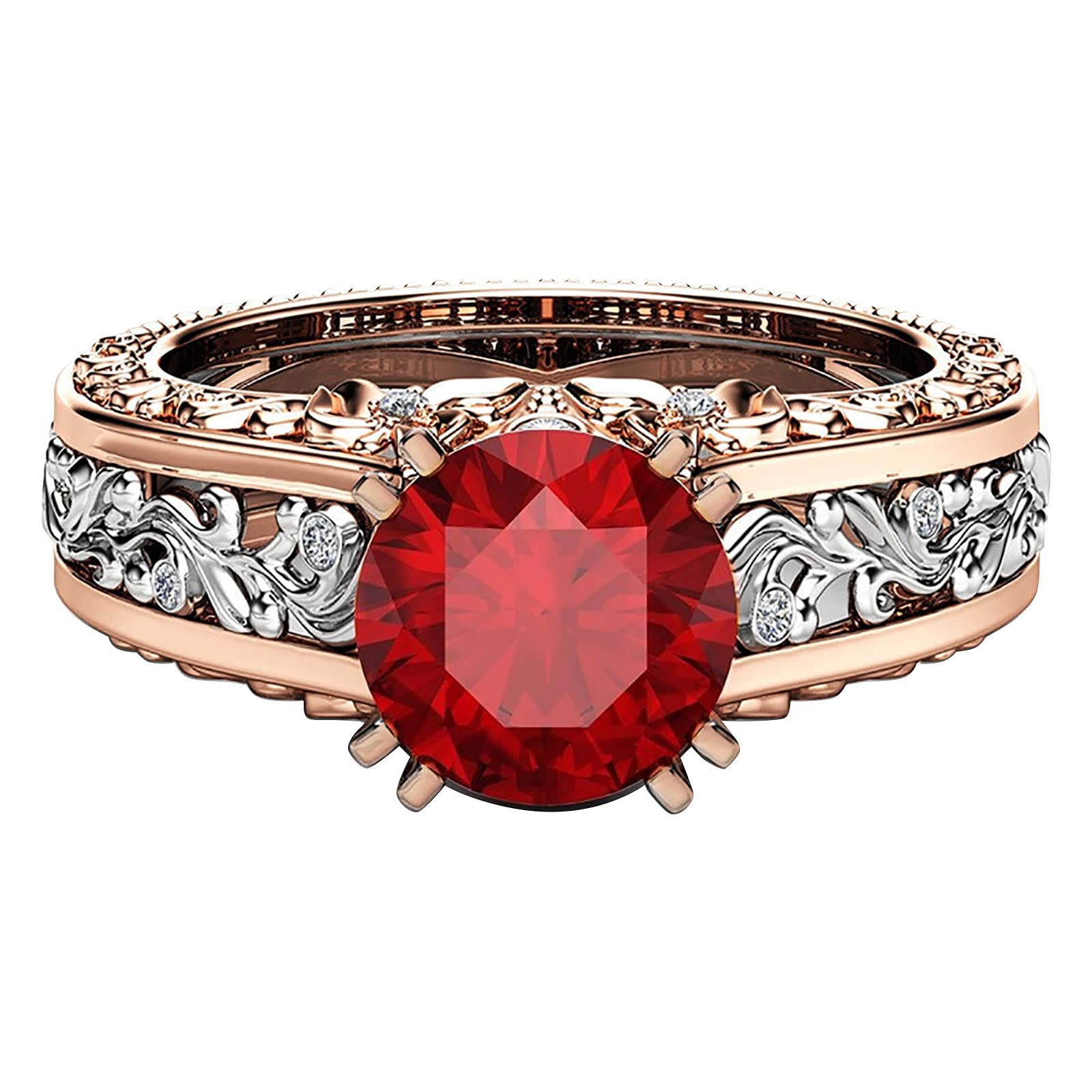 Stylish Rose Gold Plated Alloy Pinky Rings for Men & Women - Elegant Jewelry Gift Set for Couples, Separation Rings - Perfect for Parties, Weddings, and Everyday Fashion Accessories