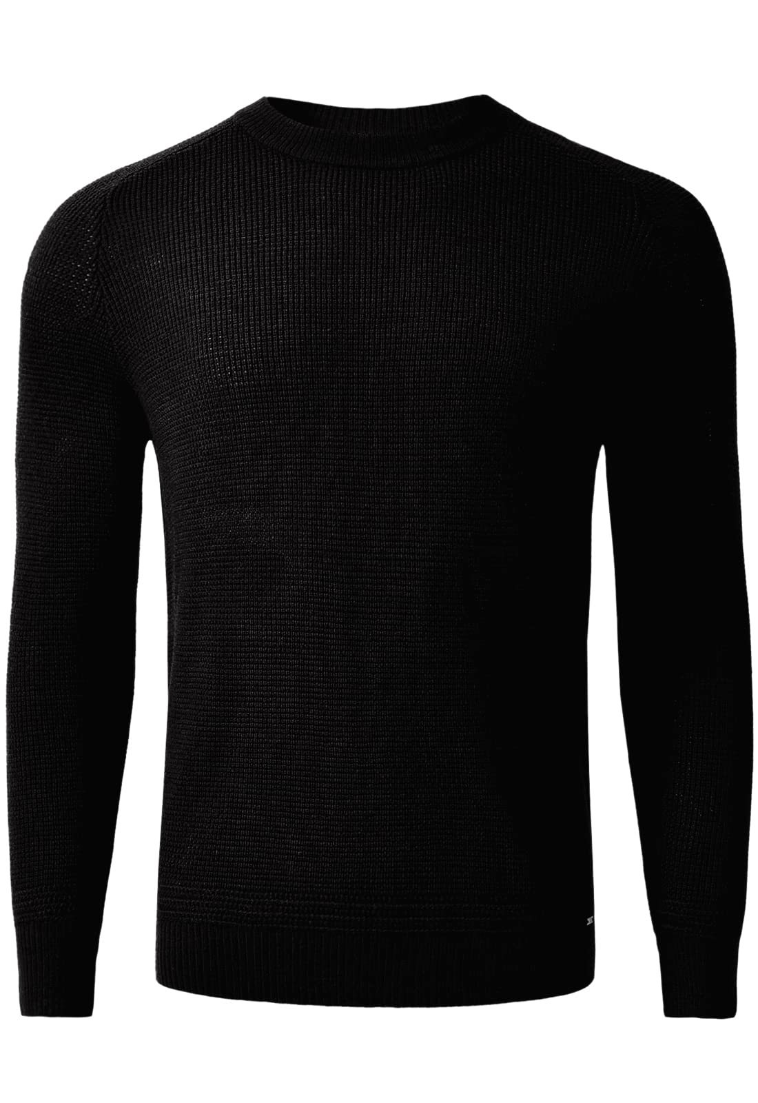 Men's Lightweight Crewneck Sweater - Soft Touch Waffle Stitch Pullover for Men | Comfortable Casual Wear for Fall & Winter