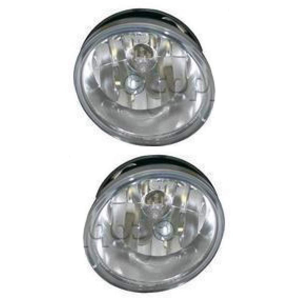 2008-2015 Nissan Armada Fog Lights Pair - Driver & Passenger Side Replacement (NI2592129 NI2593129) | Compatible with 26155ZQ00A 26150ZQ00A | Enhanced Visibility for Night Driving & Bad Weather Conditions