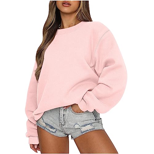 01-pink?crew Neck Sweatshirt