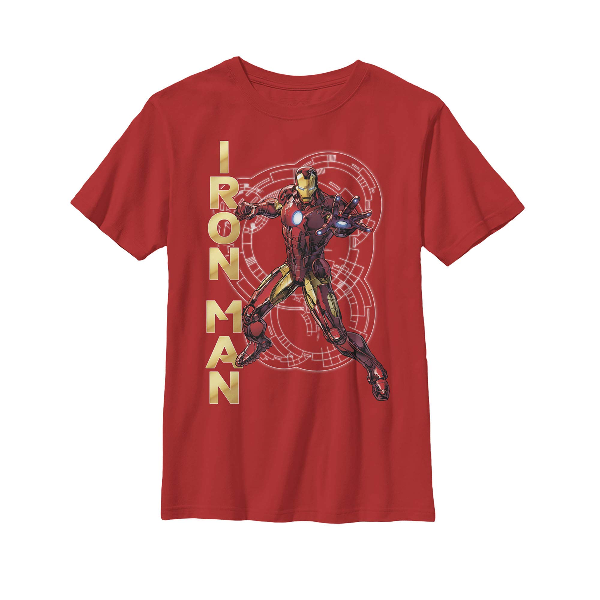 Marvel Iron Man Tech Boys T-Shirt - Cool Superhero Graphic Tee for Kids & Teens - Perfect for Cosplay, Birthdays & Everyday Wear
