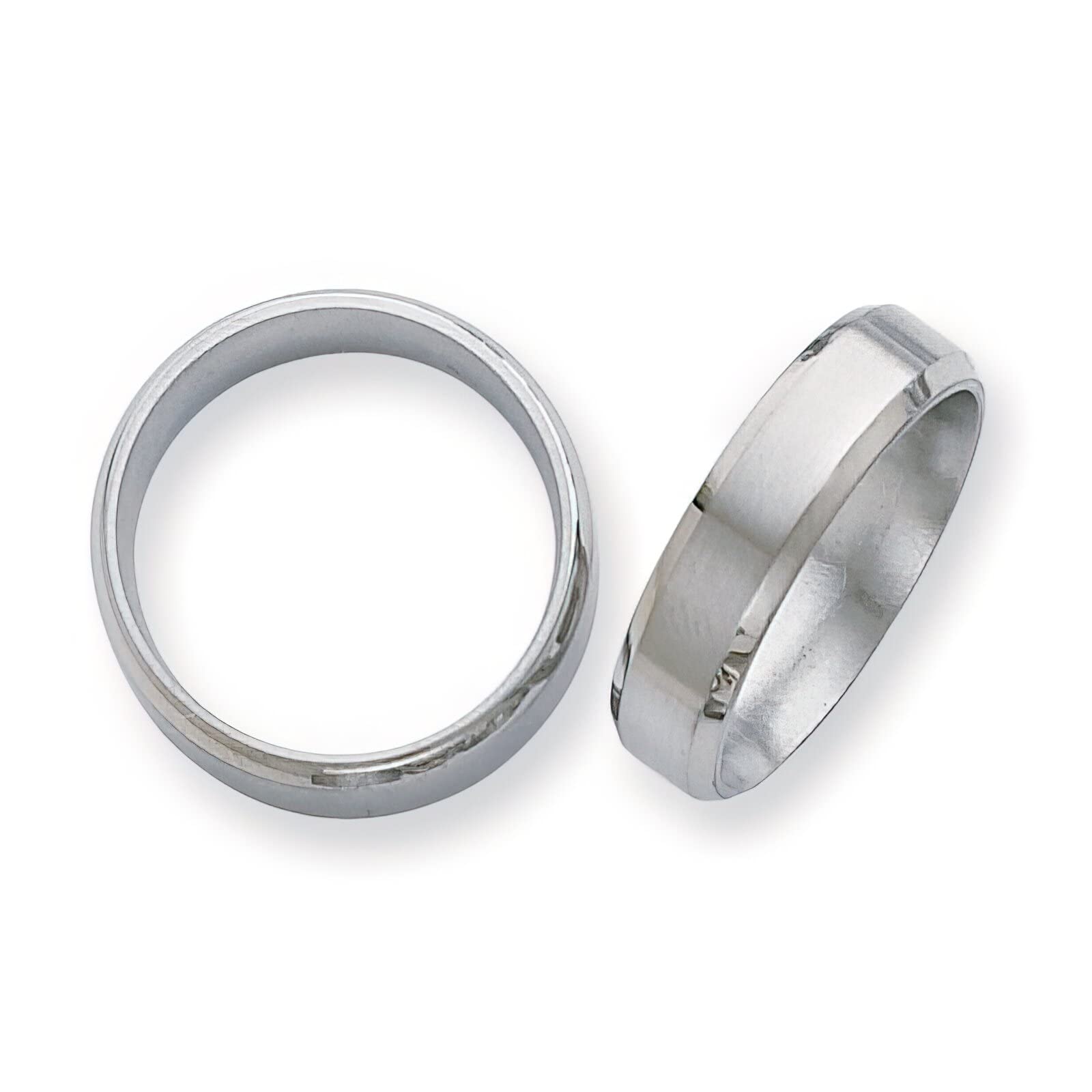 6mm Brushed Titanium Men's Wedding Ring Band - Size 13 - Durable & Comfortable for Everyday Wear, Anniversary Gift