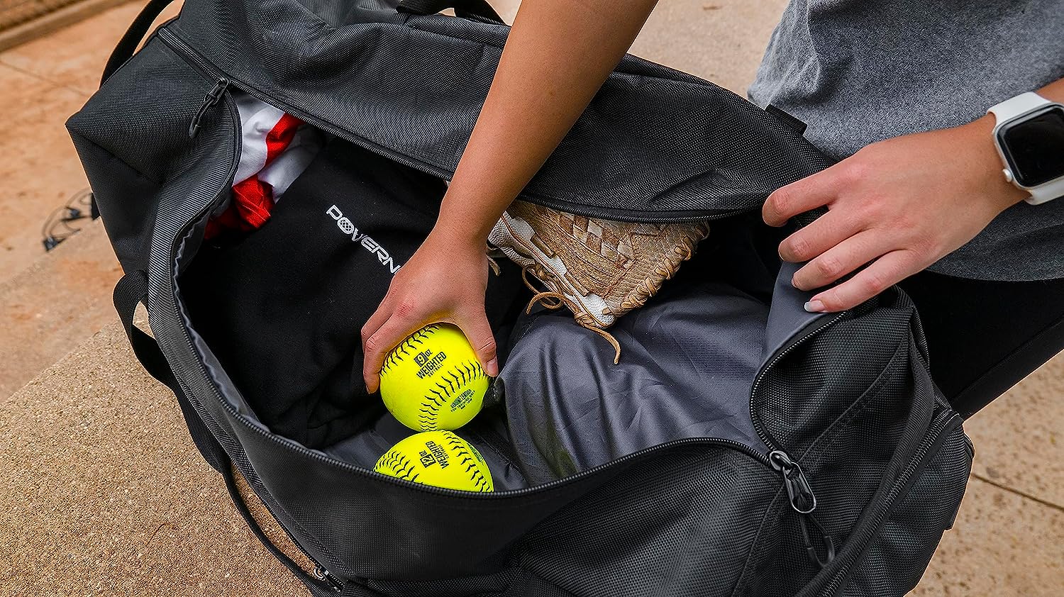 Weighted Softballs for Baseball Training - 8 Pack with 4oz to 12oz Weights - Improve Pitching & Hitting Skills - Perfect for Youth & Adult Baseball Practice, Strength Training & Rehabilitation Exercises
