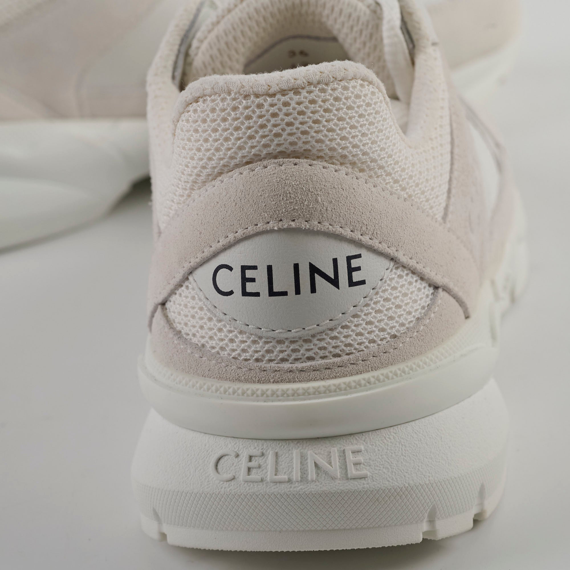 Celine Runner CR 03 Low Lace Up Sneakers - Mesh & Suede Calfskin Men's Fashion Shoes for Casual Wear & Street Style