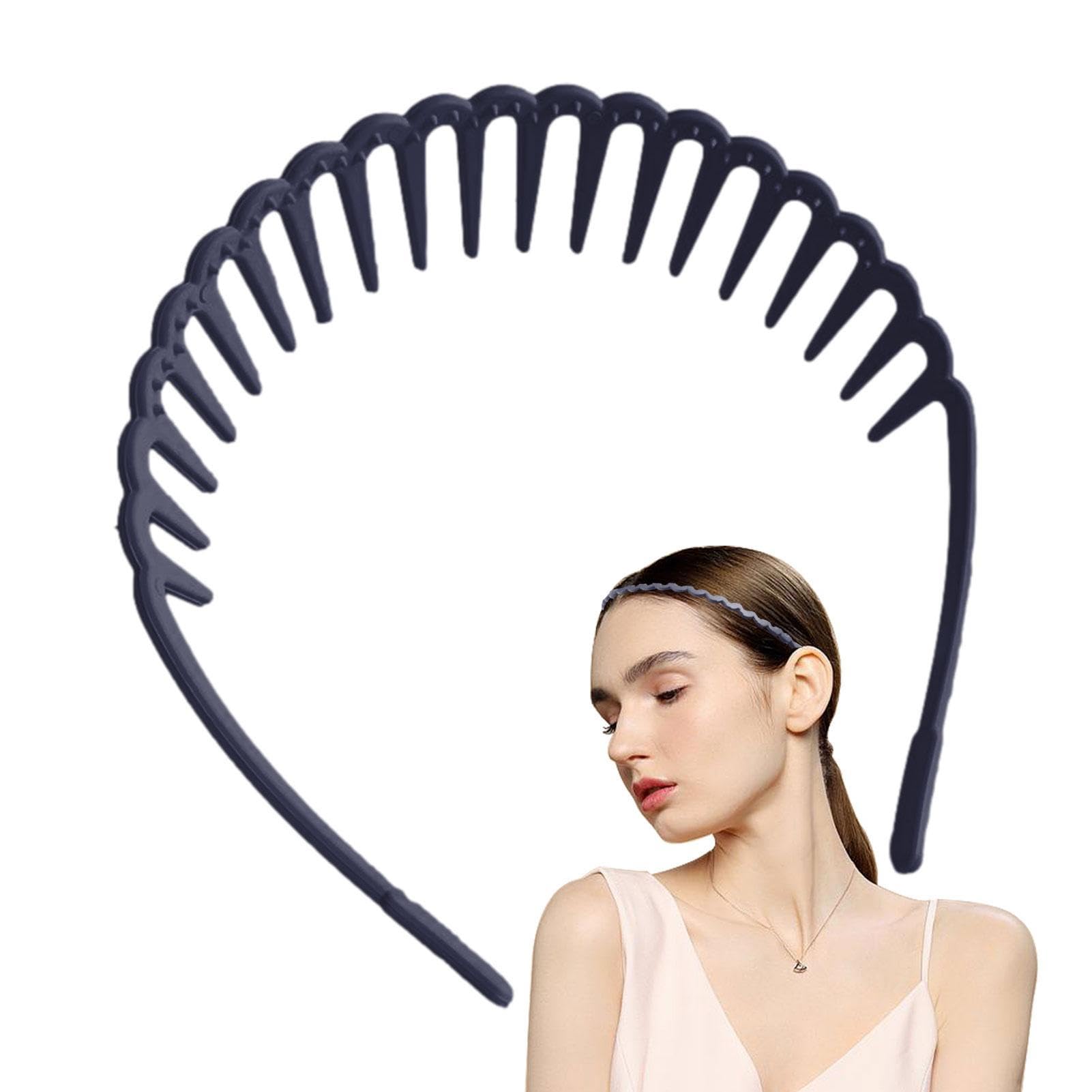 Women's Skin Care Headbands - Non-Slip ABS Teeth Comb Hair Hoop | Fashionable & Comfortable Head Accessories for Women, Men & Girls | Perfect for Spa, Skincare Routines & Hair Styling