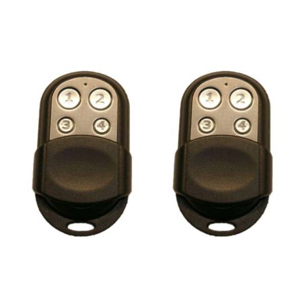 Bosch Alarm Remote Control 2 Pack - Stainless Steel (HCT 4P) for Home & Car Security Systems | Easy Keychain Installation & Wireless Operation