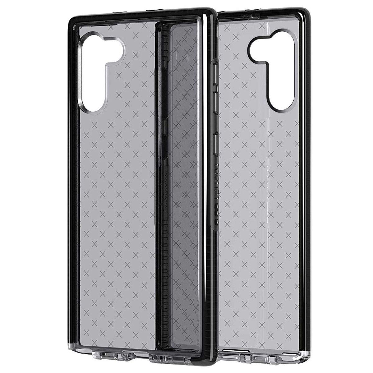 Tech21 Evo Check Shockproof Phone Case for Samsung Galaxy Note 10 - Smokey Black | Slim Protective Cover with Drop Protection | Perfect for Work, Travel & Outdoor Activities