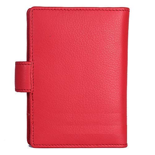Genuine Leather Credit Card Holder Wallet - RFID Blocking Slim Card Case for Men & Women - Perfect for Travel, Business & Everyday Use