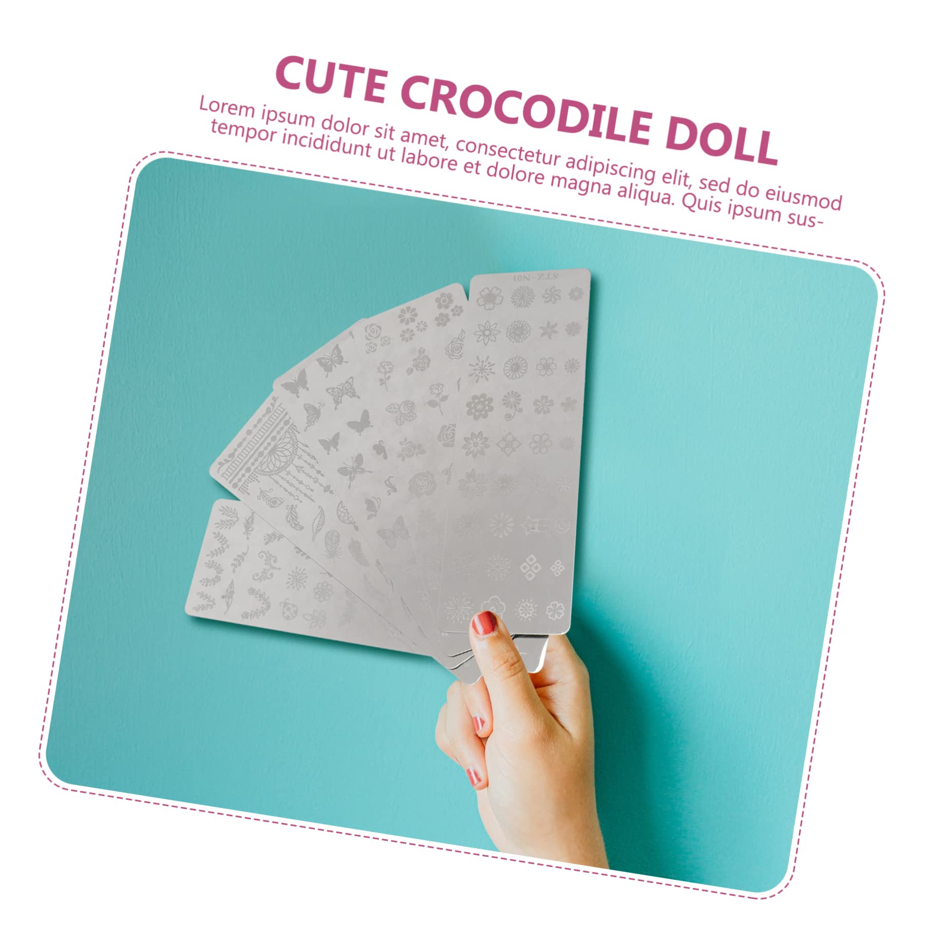 Beaupretty 15 Pcs Nail Stamping Plates Kit with Silicone Stamper - Professional Nail Art Design Tools Set, Metal Template & Image Plates for DIY Manicure - Perfect for Salon, Home Use & Gift Giving