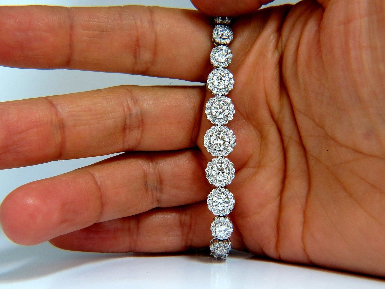9.50CT Natural Diamonds Necklace - Cluster Halo Pendant for Women, Elegant Jewelry Gift for Wedding, Anniversary & Special Occasions
