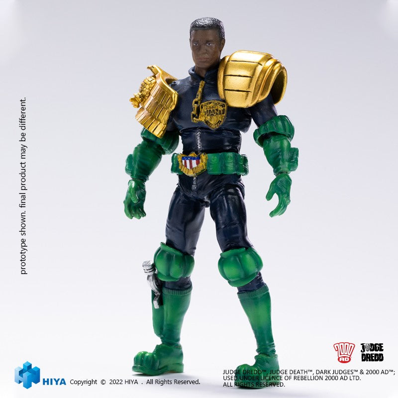 1/18 HIYA 4inch Action Figure - Exquisite Mini Series Judge Dredd & Judge Giant Collectible Toy for Display & Play | Perfect for Comic Fans & Collectors