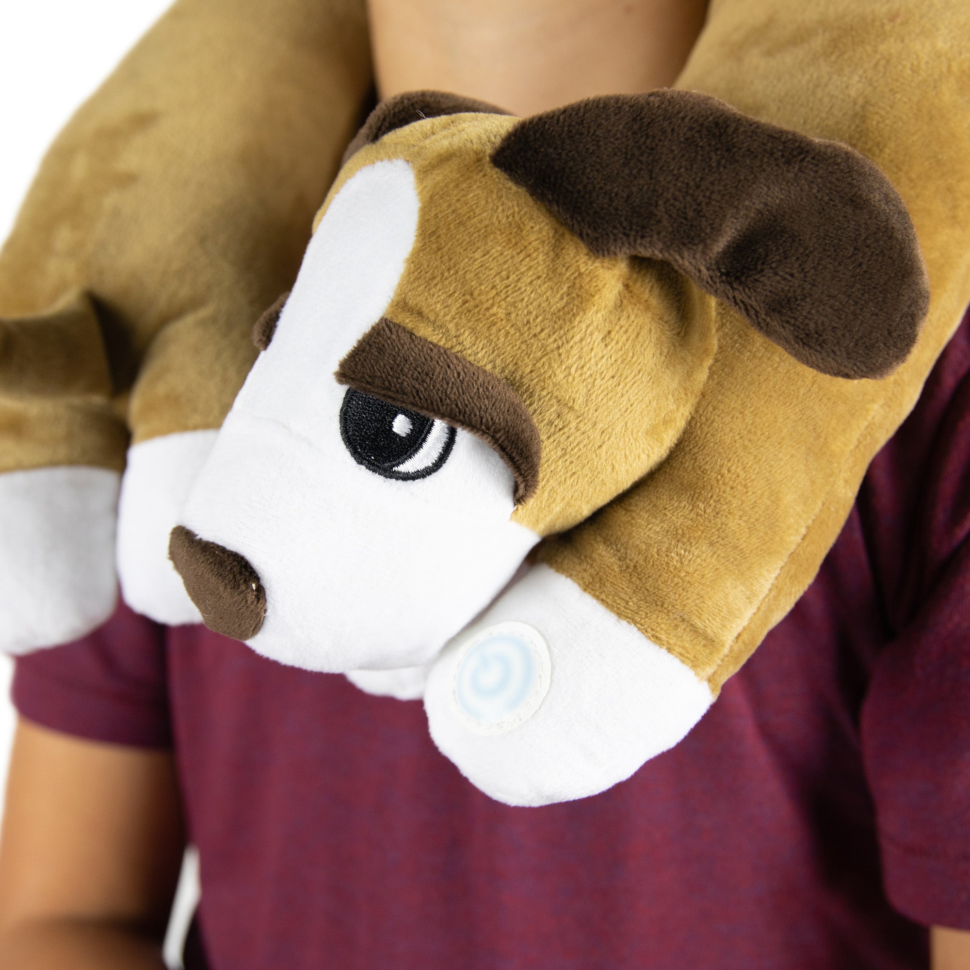 Bouncyband Puppy Themed Sensory Vibrating Neck Pillow for Kids - Calming Anxiety Relief & Stress Reduction - Perfect for Travel, Classroom & Sensory Rooms
