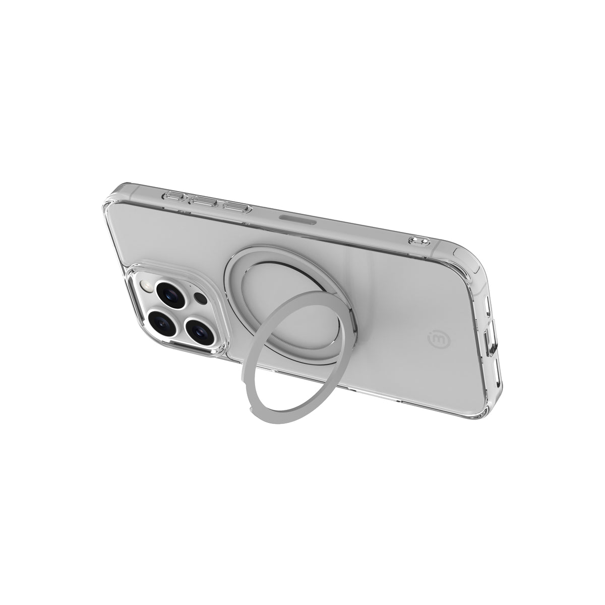 3sixT NeoStand 360° Rotating Clear Phone Case for iPhone 16 Pro Max - Shockproof Protective Cover with Stand Feature for Watching Videos, Gaming & Hands-Free Calling