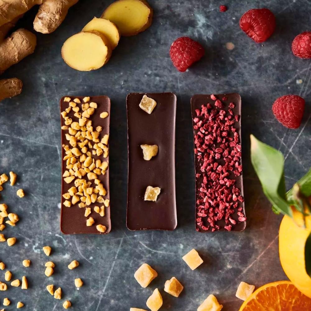 Vegan Mini Chocolate Bars - Dairy, Nut & Gluten Free - 120g for Gifts & Snacking