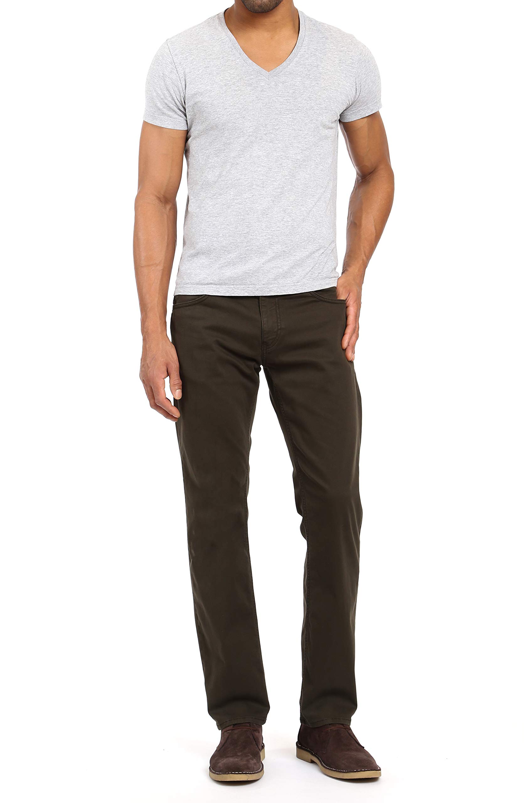 Mavi Zach Straight Leg Twill Pants for Men | Classic Comfort Fit Stretch Denim | Casual Wear, Office & Everyday Use