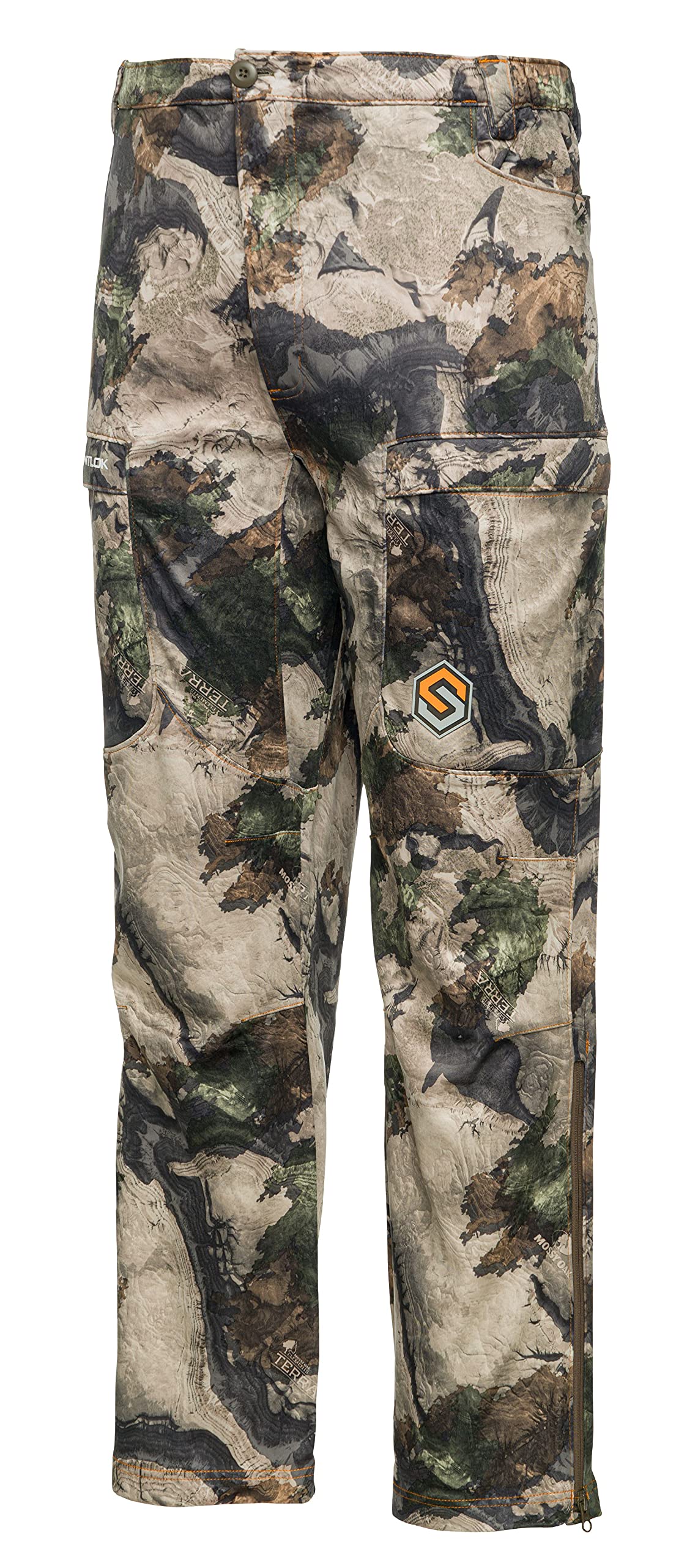 ScentLok Silentshell Camo Hunting Pants for Men - Lightweight Waterproof Whitetail Deer Hunting Gear - Perfect for Bow Hunting & Outdoor Adventures